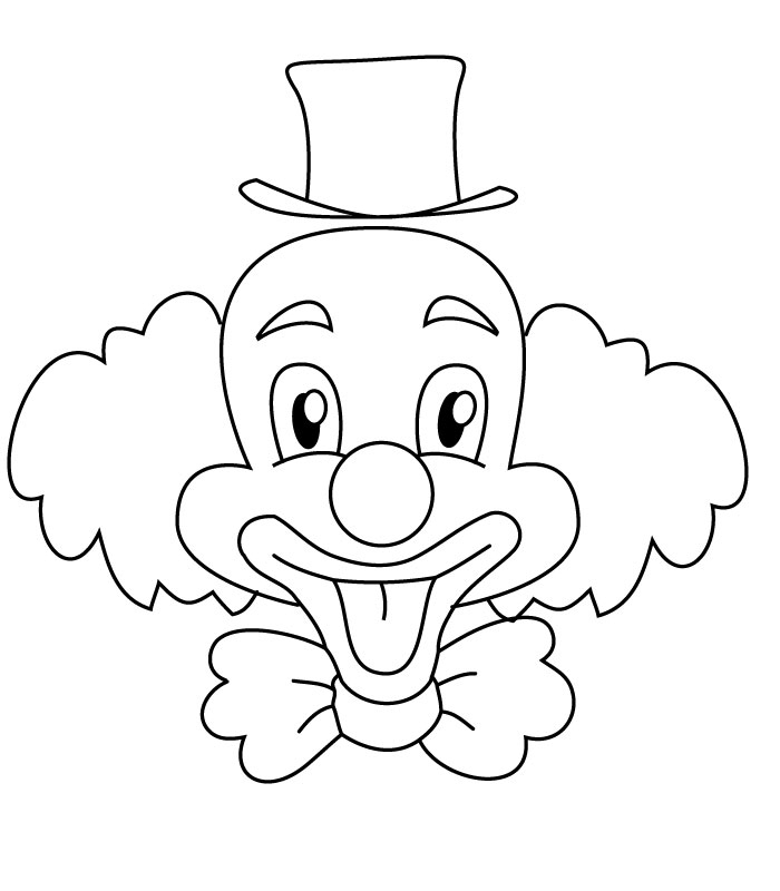 Coloriage d'un clown joyeux en pleine action avec des ballons
