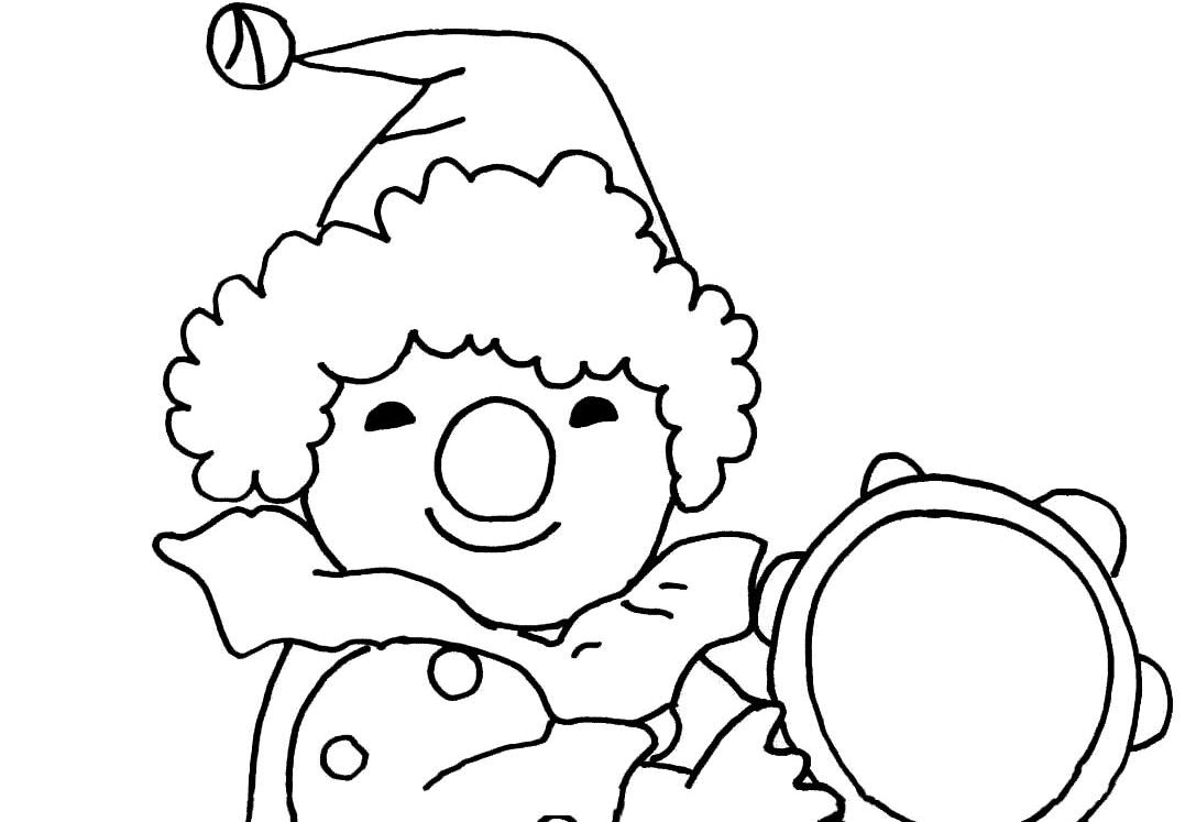 Un clown joyeux en pleine représentation avec des ballons colorés