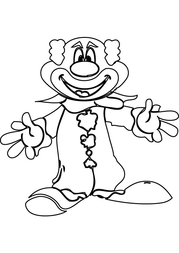 Un clown joyeux en pleine animation au milieu d'un décor festif
