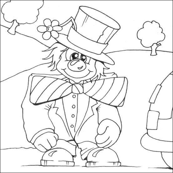 Un clown joyeux en pleine représentation avec des ballons
