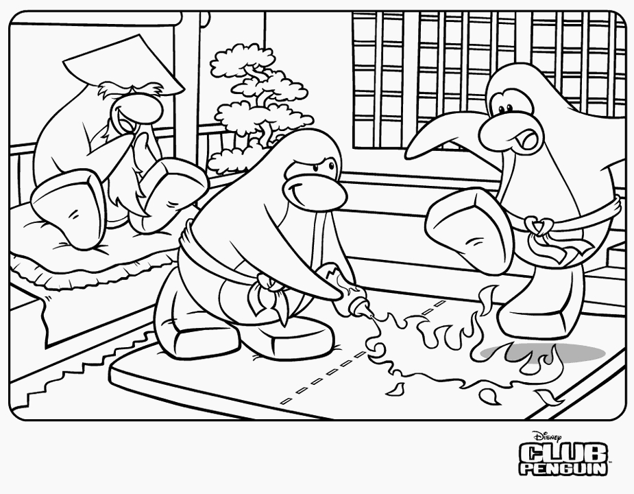 Un pingouin joyeux en pleine aventure sur Club Penguin