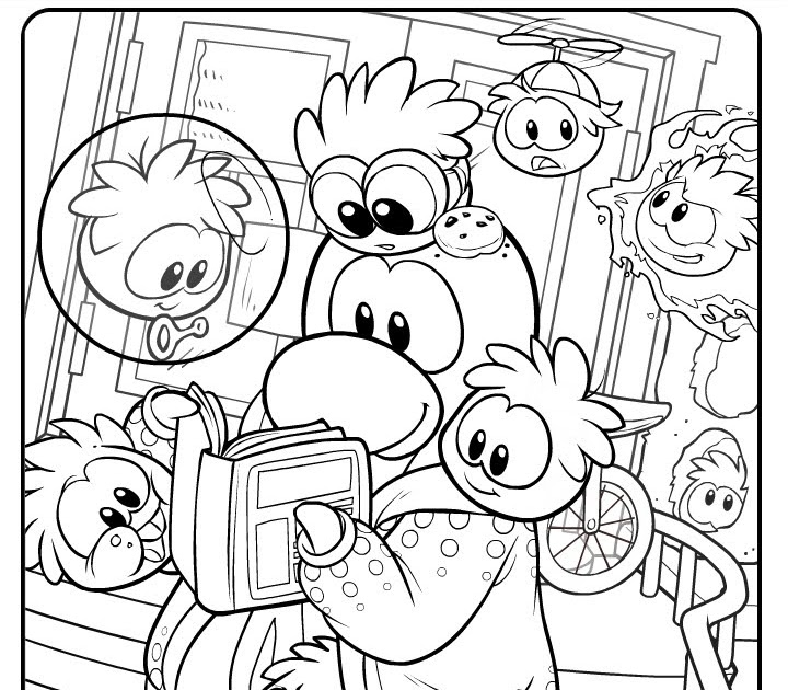 Un pingouin joyeux dans un paysage hivernal de Club Penguin