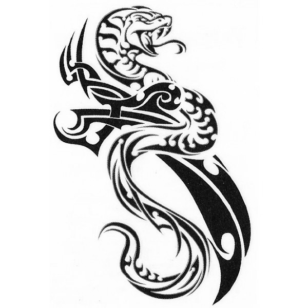 Coloriage d'un cobra enroulé sur un rocher