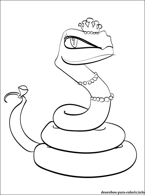Coloriage d'un cobra majestueux enroulé sur un rocher