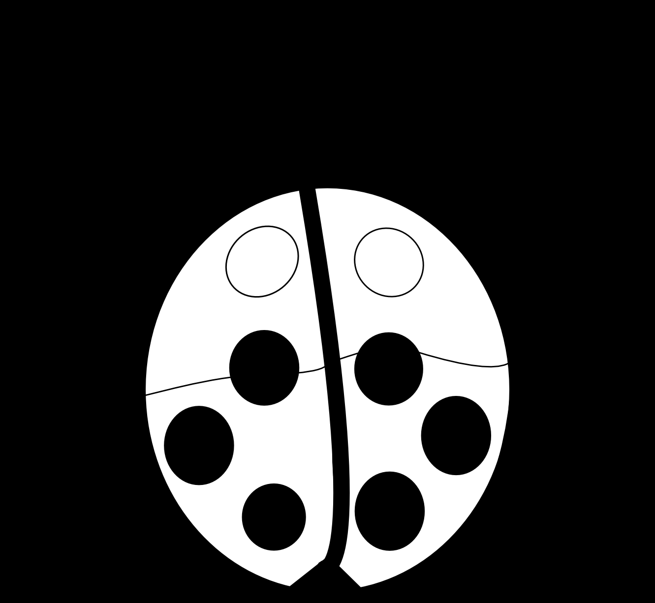 Coloriage d'une coccinelle sur une feuille avec des détails floraux