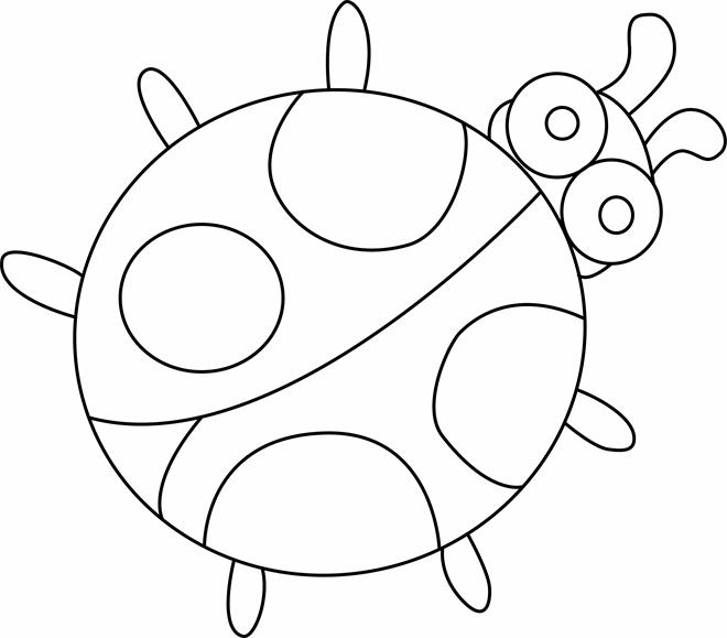 Coloriage d'une coccinelle sur une feuille de papier