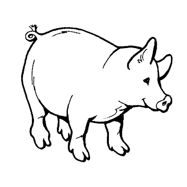 Un cochon joyeux s'amusant dans un champ verdoyant