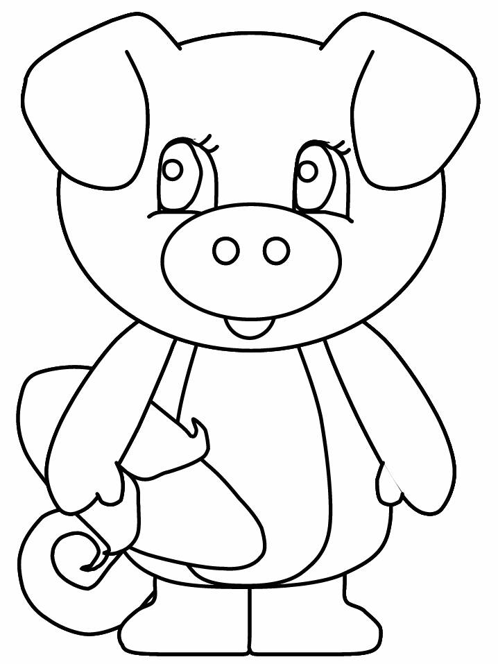 Un cochon heureux dans un champ verdoyant