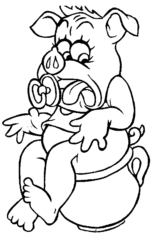Un cochon joyeux dans un champ verdoyant