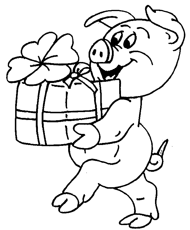 Un cochon joyeux au milieu d'un champ verdoyant
