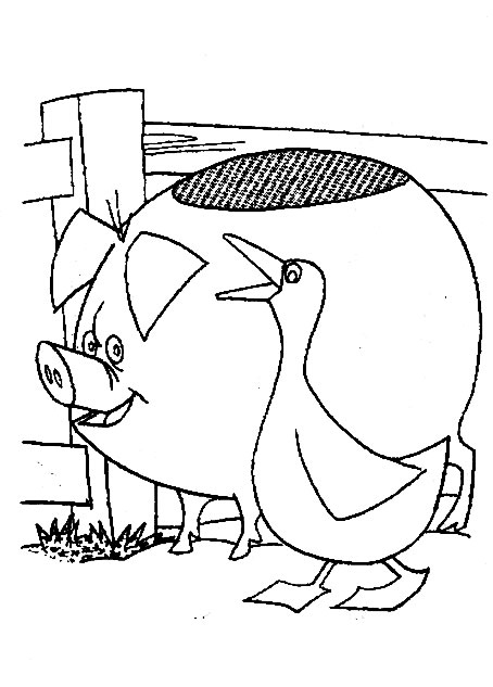 Un cochon joyeux se promenant dans un champ verdoyant