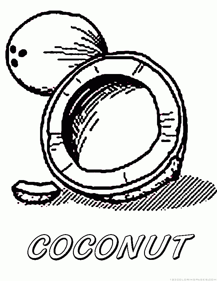 Coloriage d'un cocotier sous un ciel nuageux