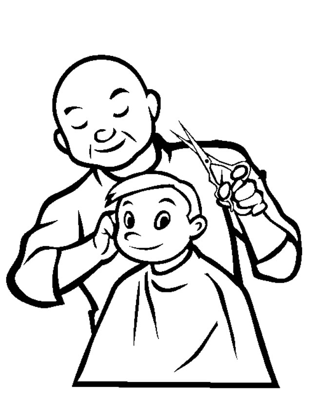 Un coiffeur et une coiffeuse à l'œuvre dans un salon accueillant