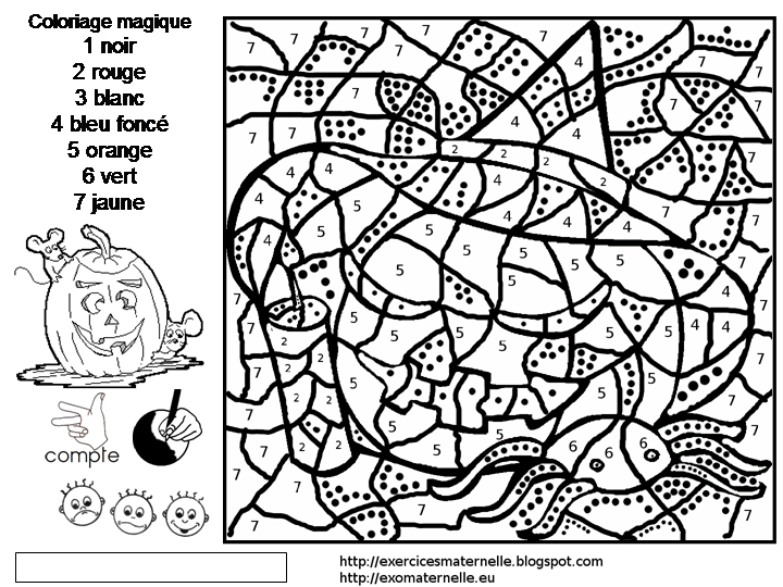 Coloriage d'un paysage naturel avec un arbre et un nuage