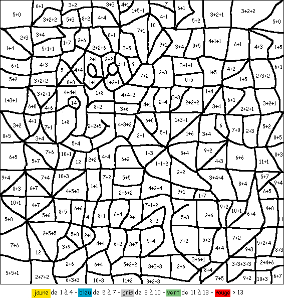 Un coloriage de scène animalière avec des animaux en pleine activité dans la nature
