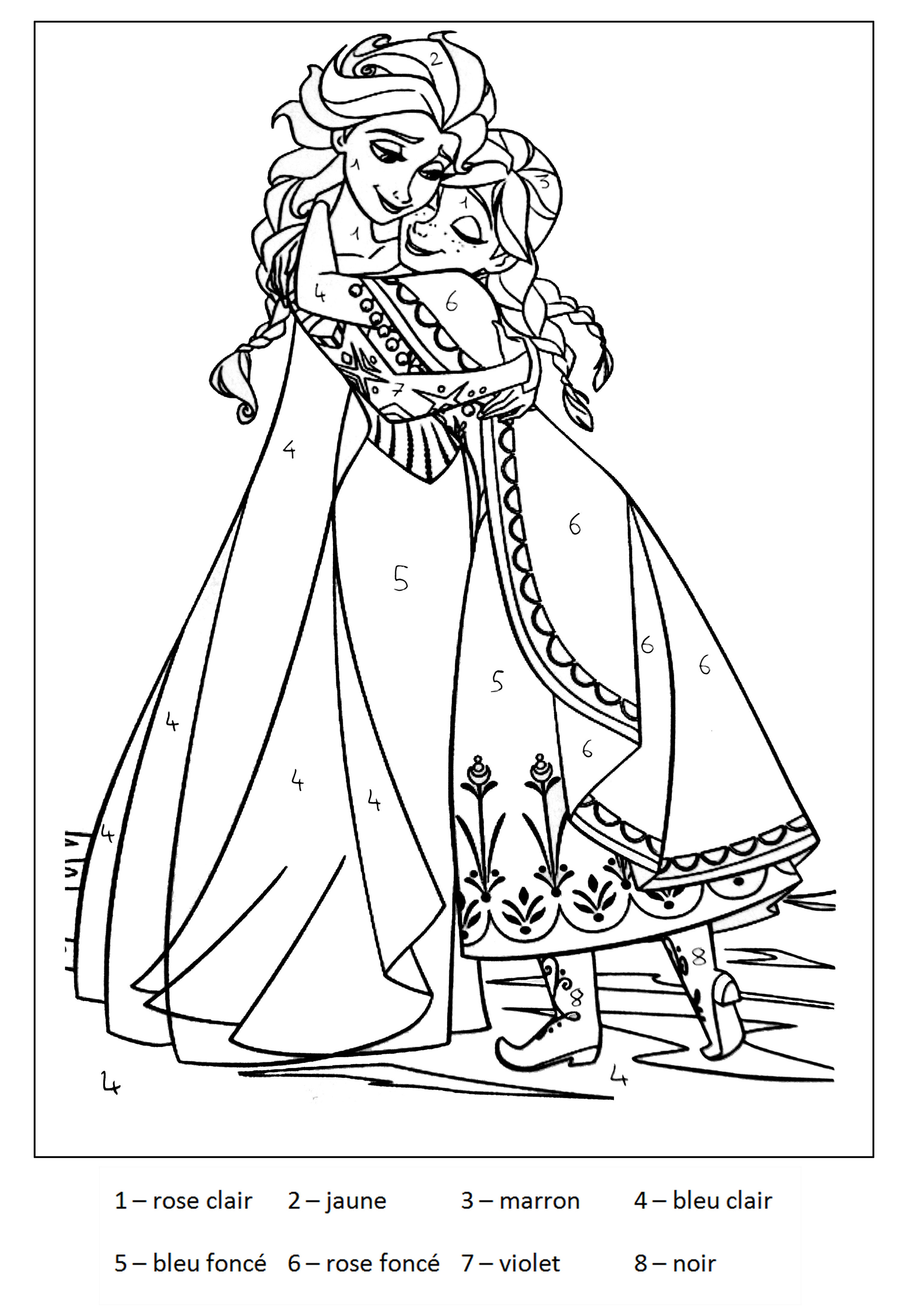 Un coloriage magique avec des animaux et des éléments enchanteurs