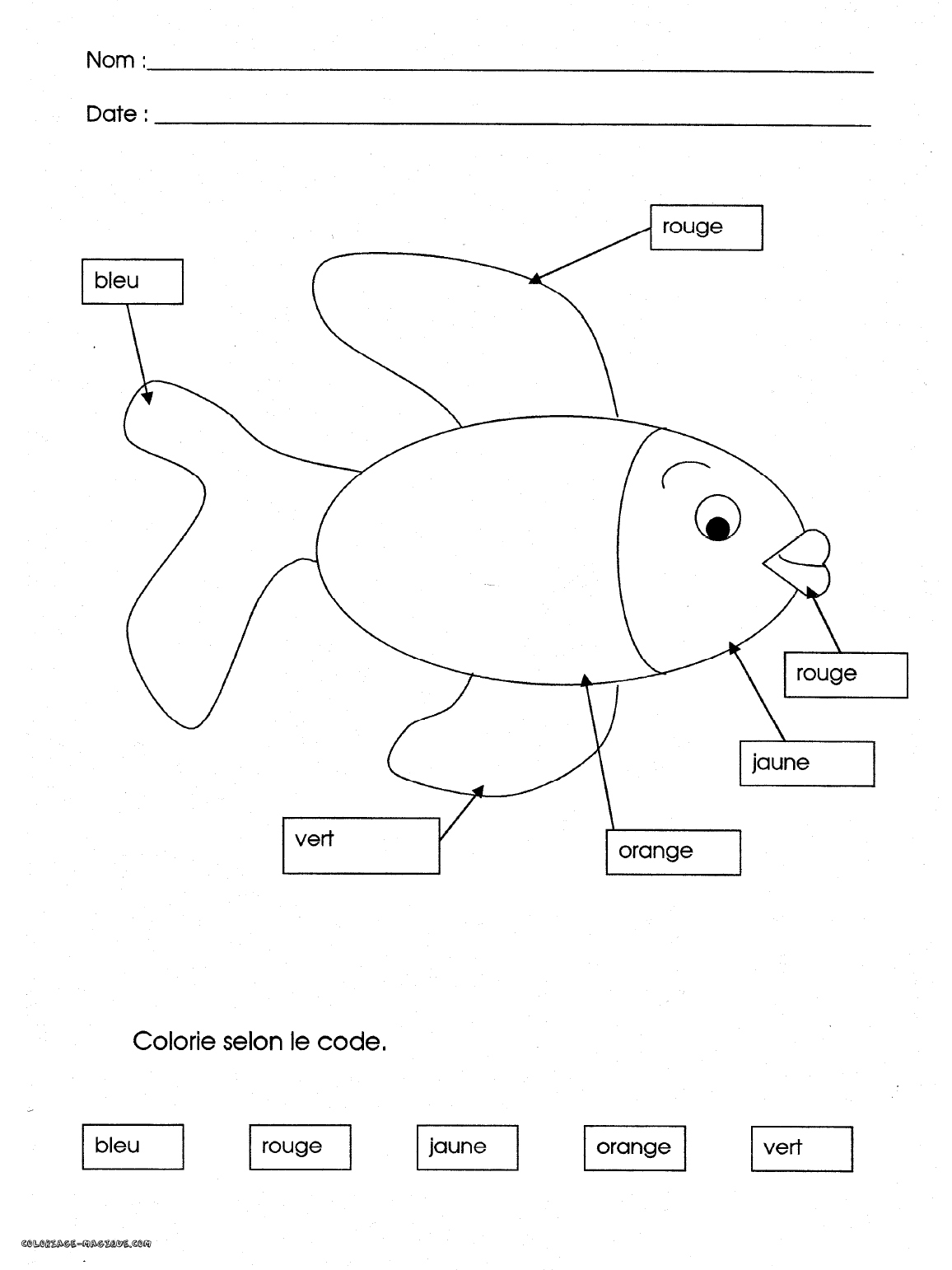 Coloriage d'un paysage naturel avec un arbre et des éléments animaliers