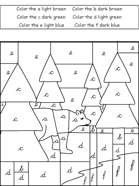 Coloriage d'un paysage en pleine nature avec un cerf dans la forêt