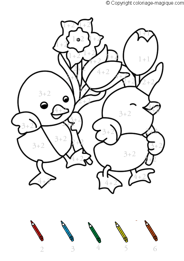 Coloriage d’un jardin fleuri avec un papillon et une abeille