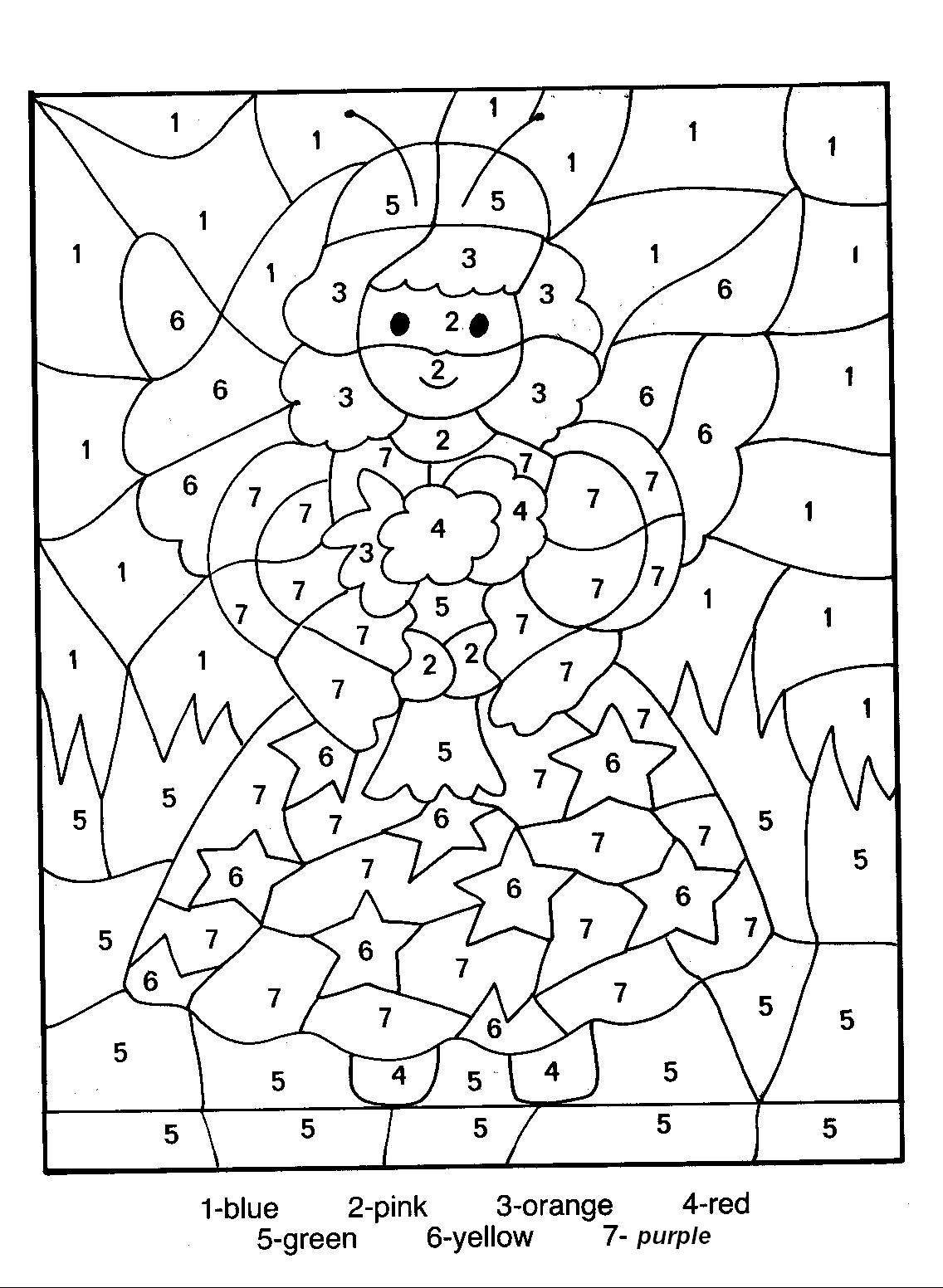 Coloriage d'un paysage avec un arbre et un soleil en arrière-plan