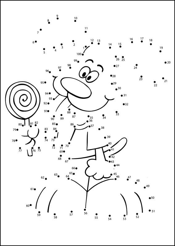Coloriage point à point d'un animal sauvage dans son habitat naturel