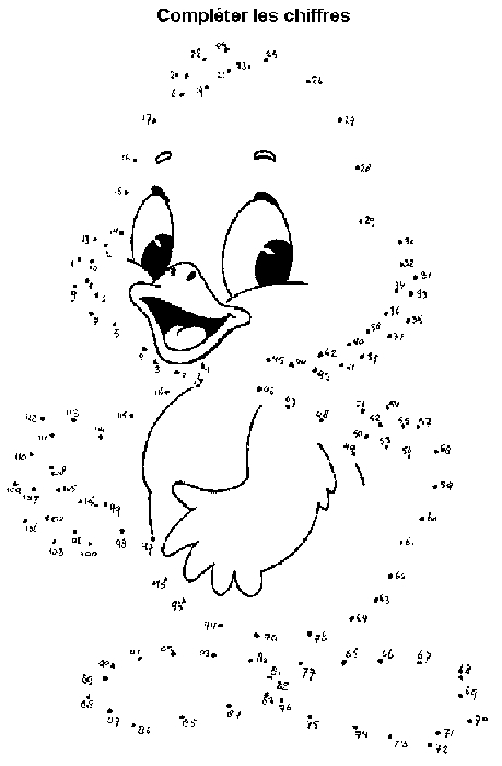 Scène de coloriage d'un point à point représentant un animal