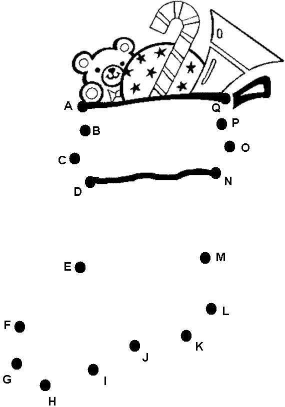 Coloriage d'un point à point représentant une scène marine