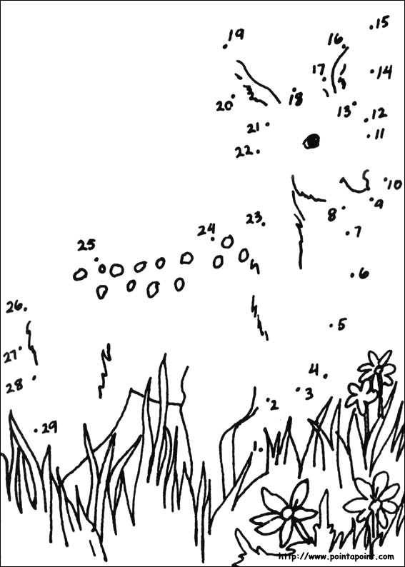 Coloriage point à point d'un paysage montagnard avec un soleil radieux