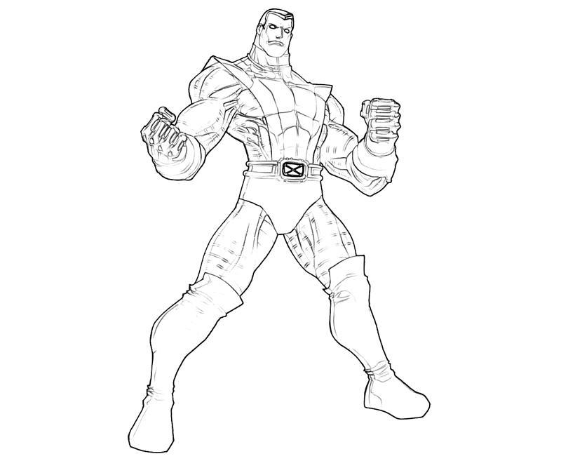 Colossus en pleine action sur fond de paysage dynamique