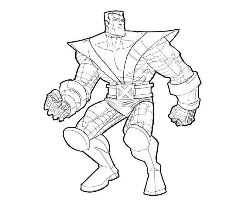 Colossus levant un bras dans un paysage urbain