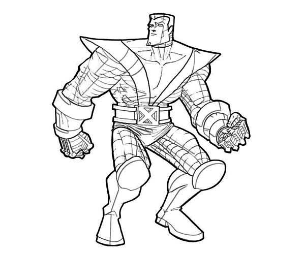 Colossus en pleine action dans un décor d'aventure