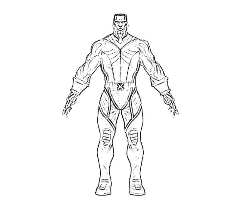 Colossus en pleine action avec un décor urbain en arrière-plan
