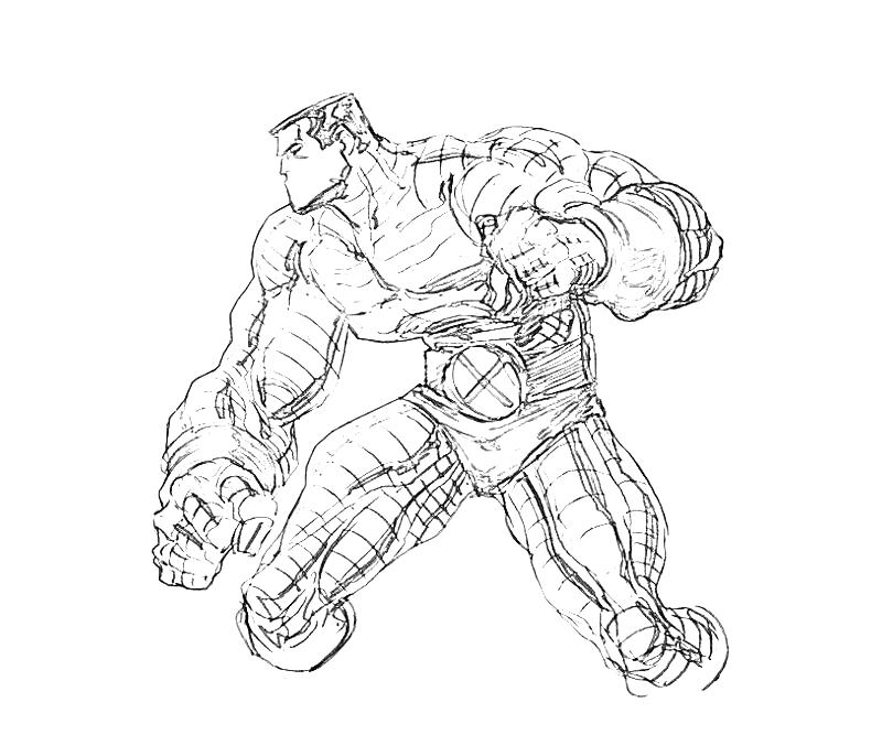 Colossus en pleine action dans un décor naturel