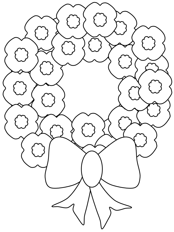 Coloriage d'un coquelicot en pleine floraison sur un fond simple