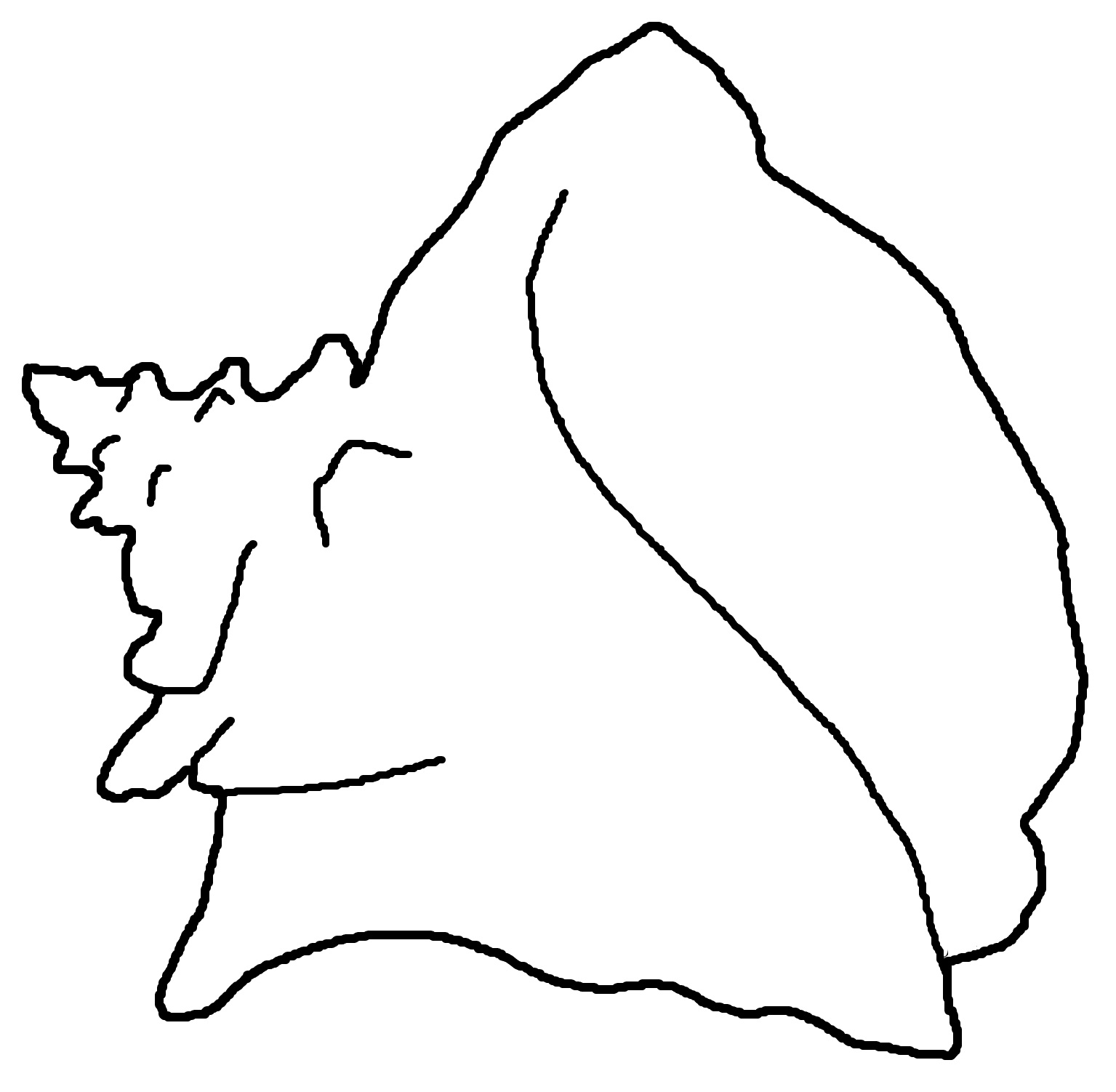 Coloriage d'un coquillage sur un fond texturé