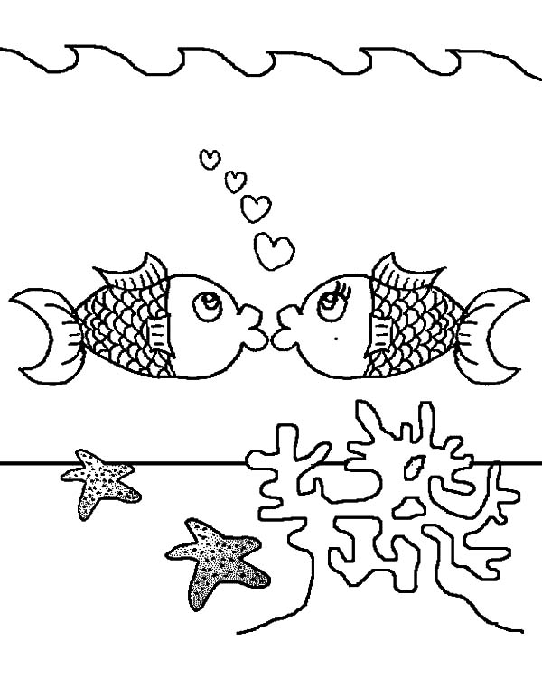 Coloriage de corail dans un décor marin vivant Coloriage de corail dans un décor marin vivant
