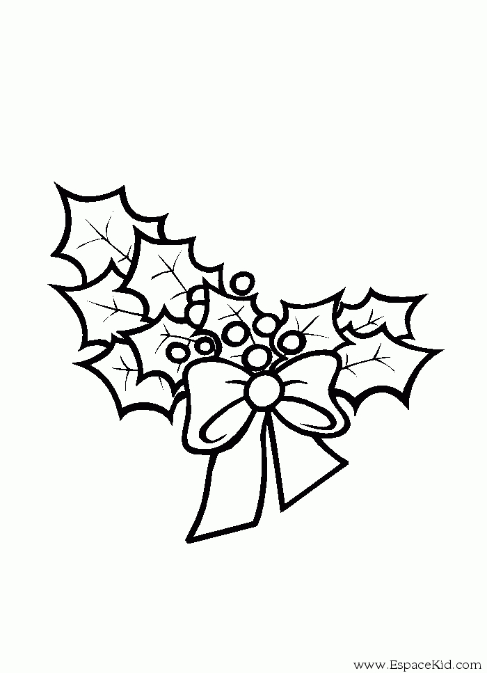Couronne de Noël à colorier avec éléments décoratifs