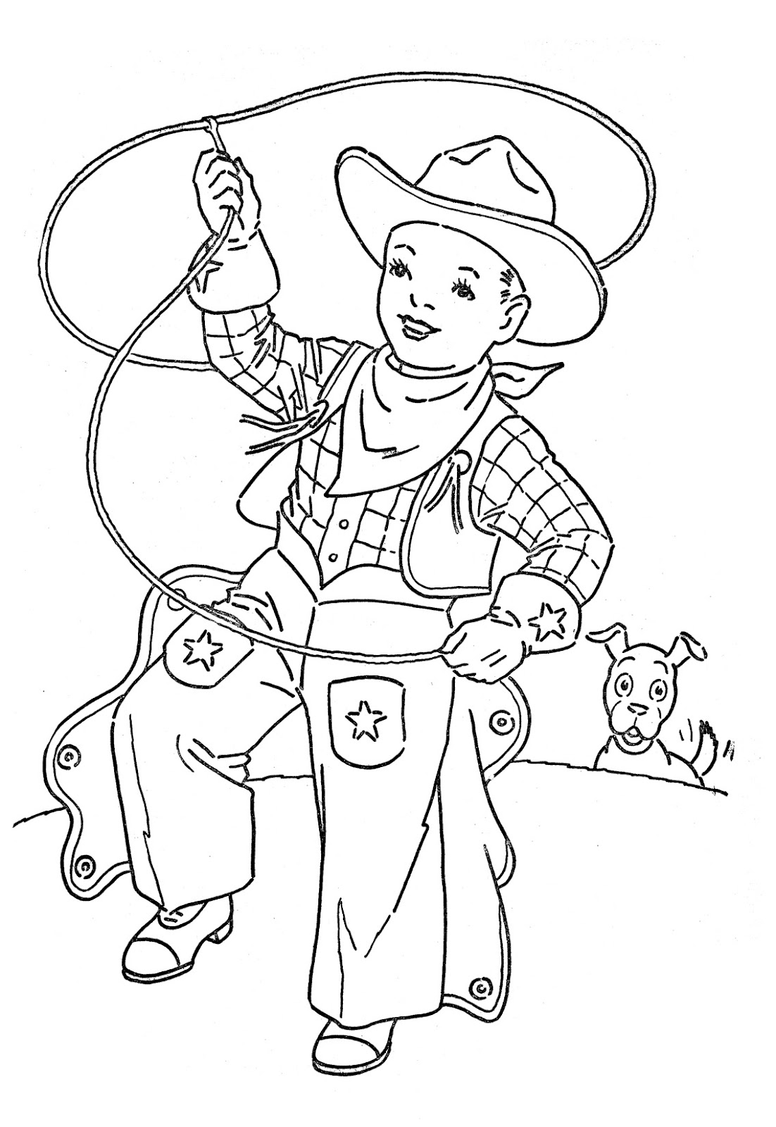 Un cowboy en pleine action dans un décor de western