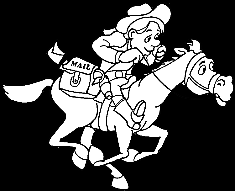 Un cowboy à cheval dans un paysage désertique