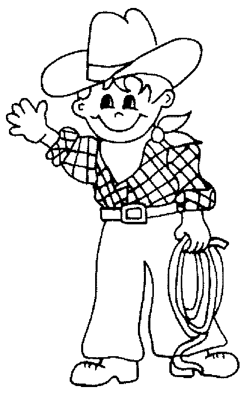 Un cowboy en pleine action dans le désert