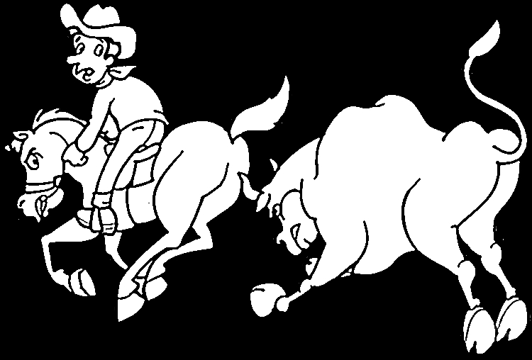 Un cowboy en pleine action sur son cheval dans le désert