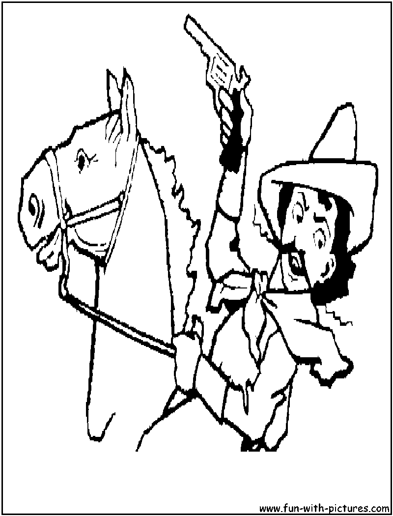 Un cowboy à cheval dans un paysage désertique