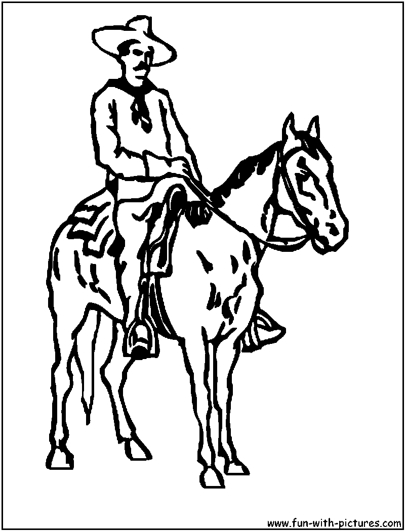 Un cowboy à cheval dans un paysage western