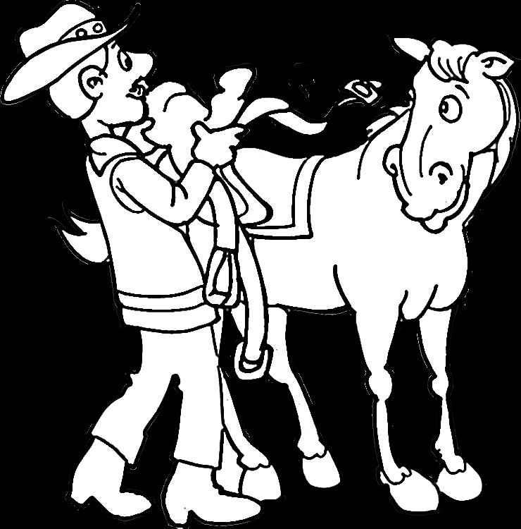 Un cowboy en pleine action dans le désert