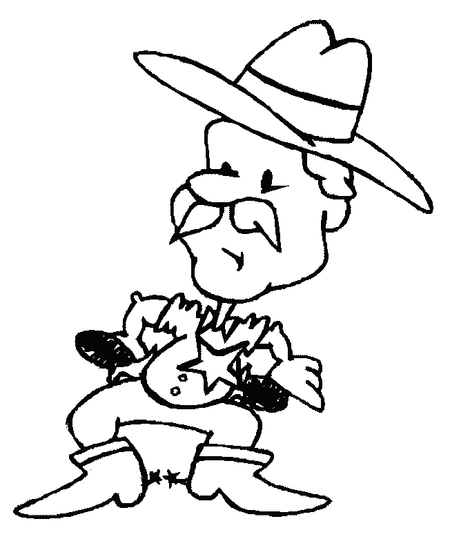 Un cowboy en pleine action dans le désert