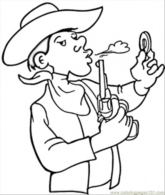 Un cowboy en pleine action dans un décor western