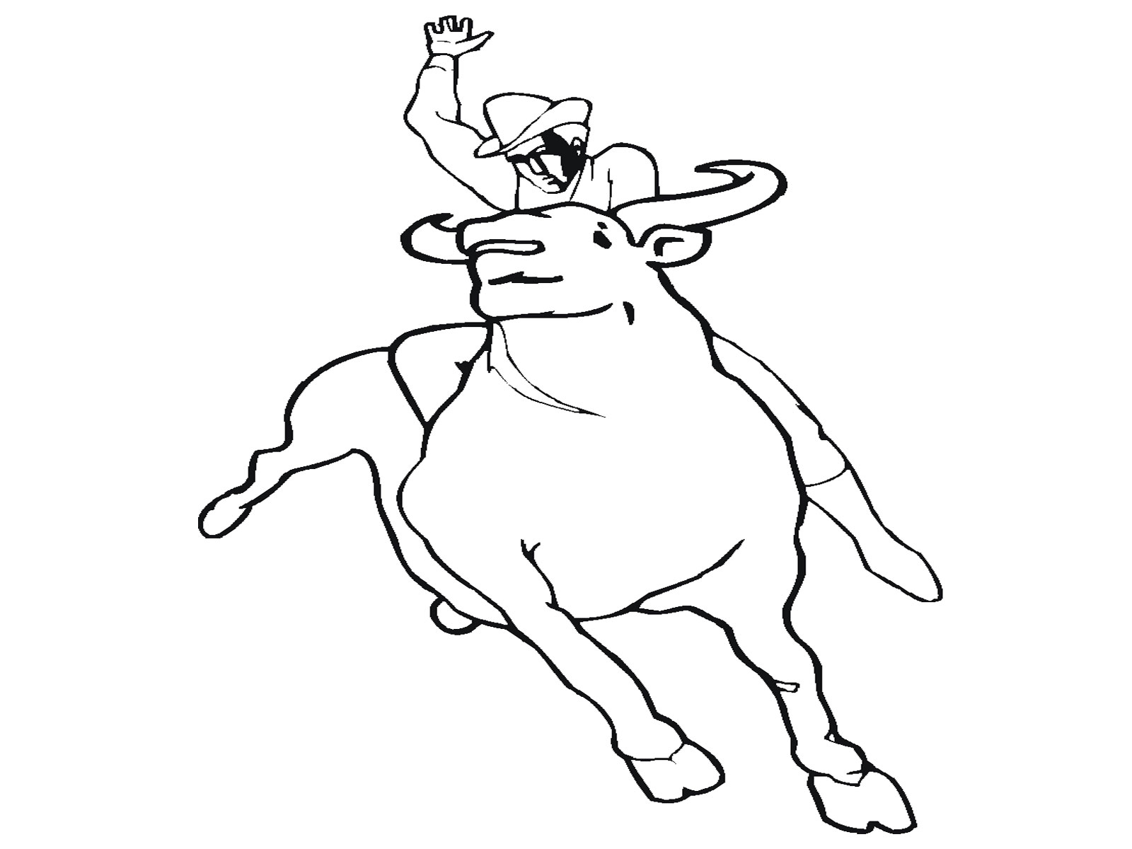 Un cowboy en pleine action sur son cheval dans le désert
