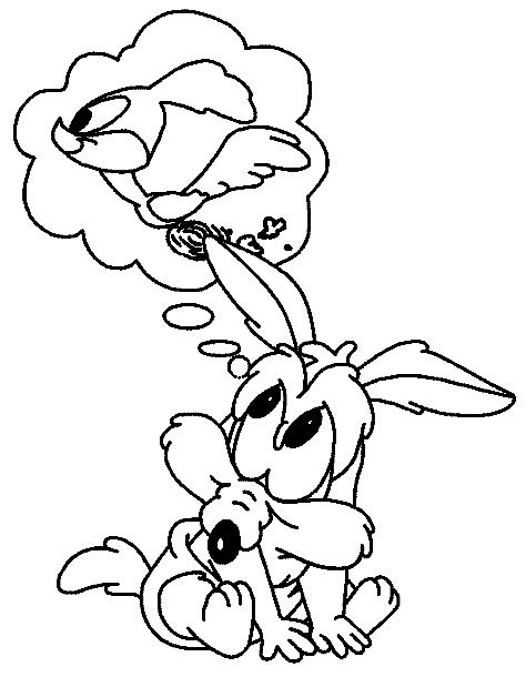 Coloriage d'un coyote en pleine nature