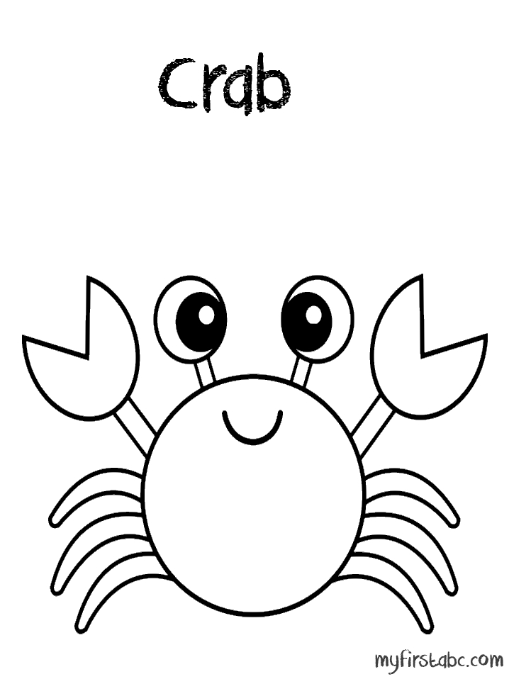 Un crabe joyeux sur le fond marin