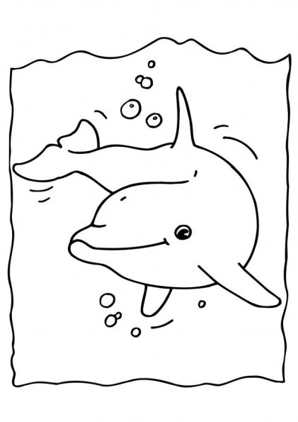 Coloriage d'un crabe sur le sable avec des vagues en arrière-plan